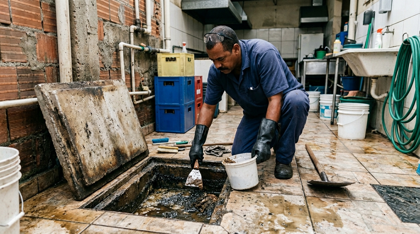 Esvaziamento de Caixa de Gordura em Ribeirão Preto‑SP