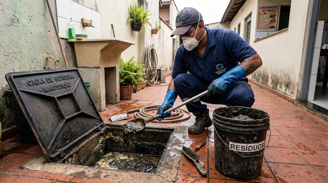 Manutenção de Caixa de Gordura em Ribeirão Preto‑SP